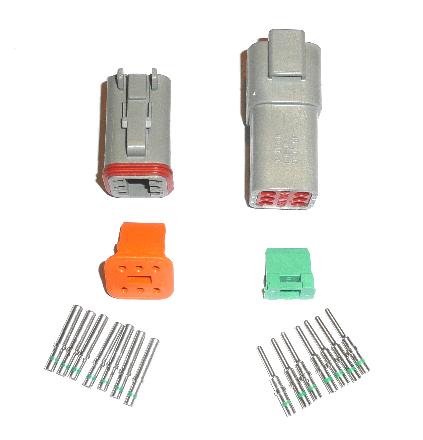 Deutsch DT 6 Way (Male & Female) Connector Kit - Click Image to Close